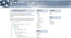 Desktop Screenshot of bjoerns-choice.de